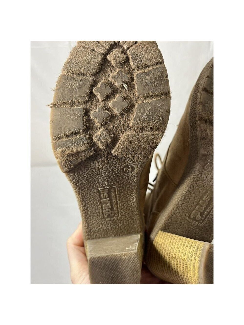 Women’s Brash Moto Boots Size 6 1/2 Sherpa Trim platform - Picture 13 of 15